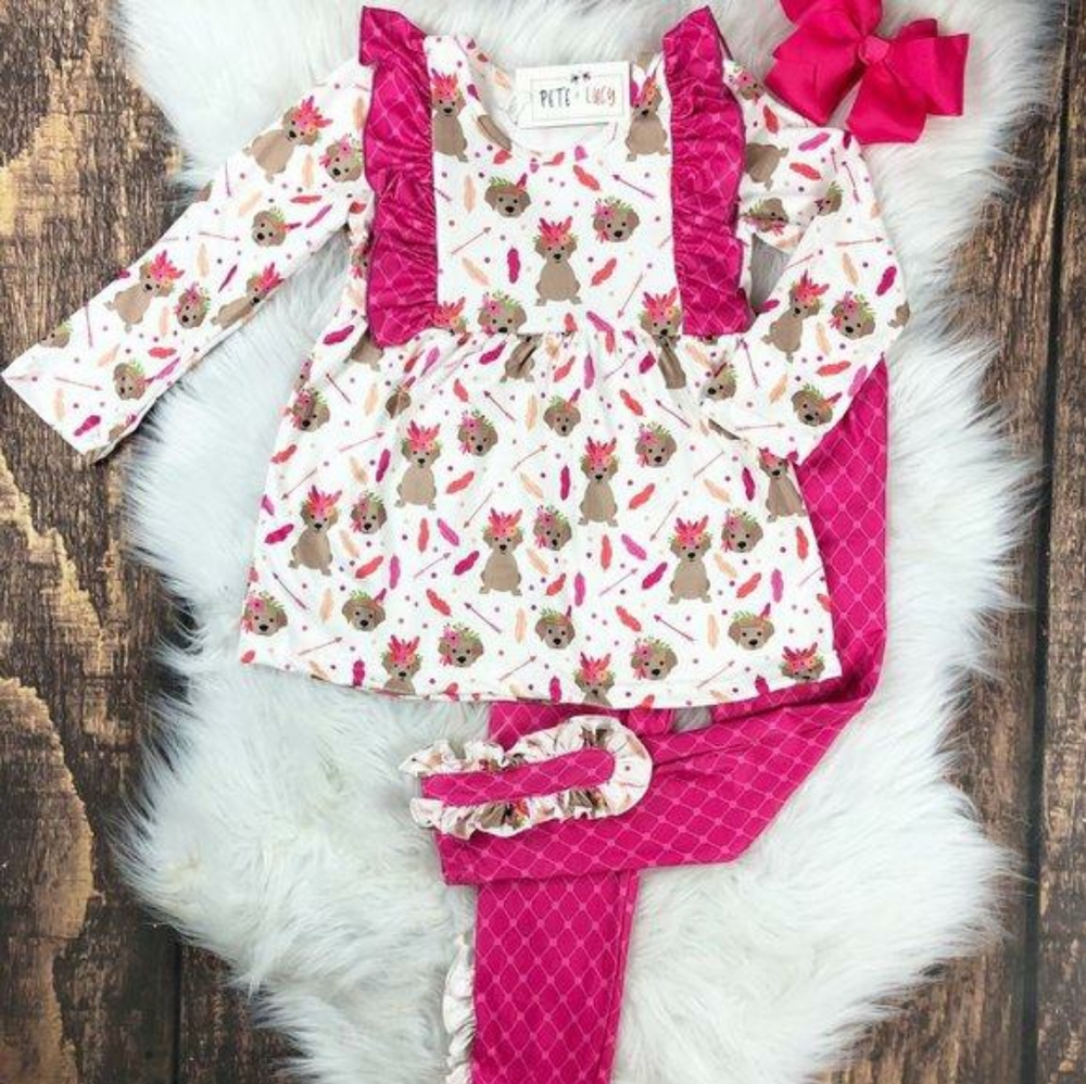 Puppy And Feathers Set